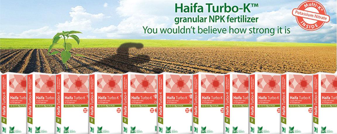 Haifa Turbo-K™ - granulirano NPK kompleksno gnojivo bazirano na kalij nitratu