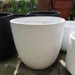 Saksija Eggpot bijela cement R 72 cm h 65 cm: 