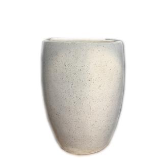 Saksija Eggpot visoki bijela cement R 35 cm h 44 cm